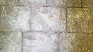 Stamped Concrete Turned White